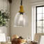 Luminaire suspendu en bois 1 lumière Aashka