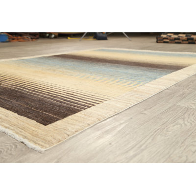 One-of-a-Kind 5'4" X 7'8" New Age Wool Area Rug in Multicolor