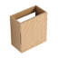 Meuble-lavabo mural 18,5 po avec lavabo en résine, porte simple à fermeture douce, bois naturel, conçu pour optimiser l'espace