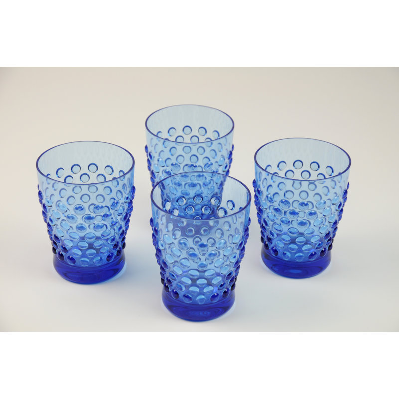 Aeneus 590ml Acrylic Drinking Glass Set, Blue
