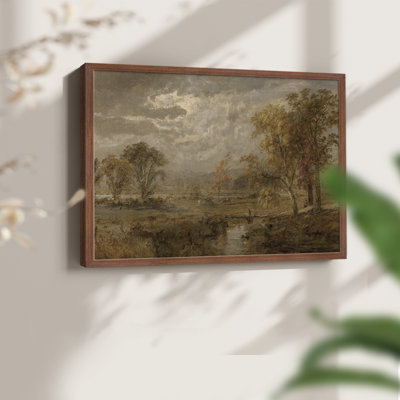 Paysages rétro-dxci-reproduction encadrée