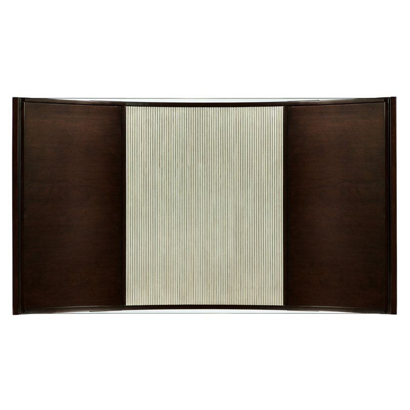 Bella Donna Brown Wood and Glass Rectangular Cocktail Table