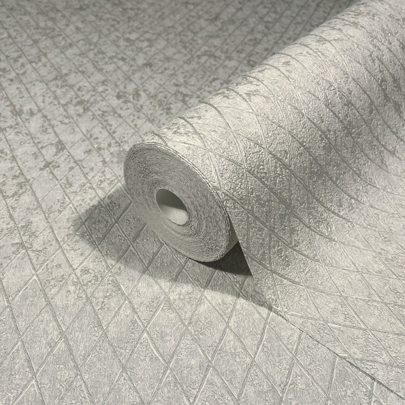 Galerie Odyssey Geometric Diamond Wallpaper, Grey