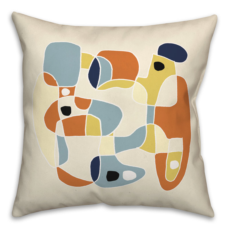  Jumble Square Pillow Cover & Insert