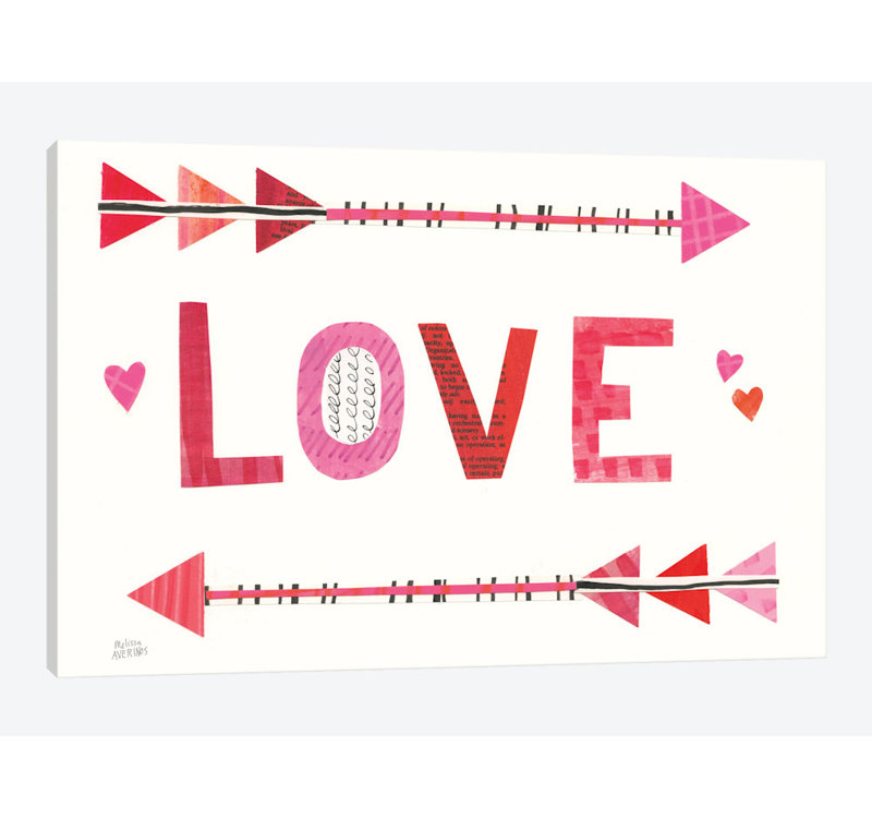 « love words iii », art textuel sur toile, H 18 po x l 26 po x P 1,5 po, Pas de tapis, Toile tendue