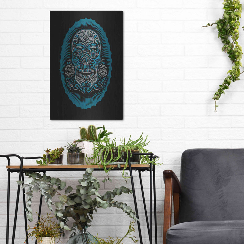 " Sugar Skull " by Rachel Caldwell, 16" H x 12" W