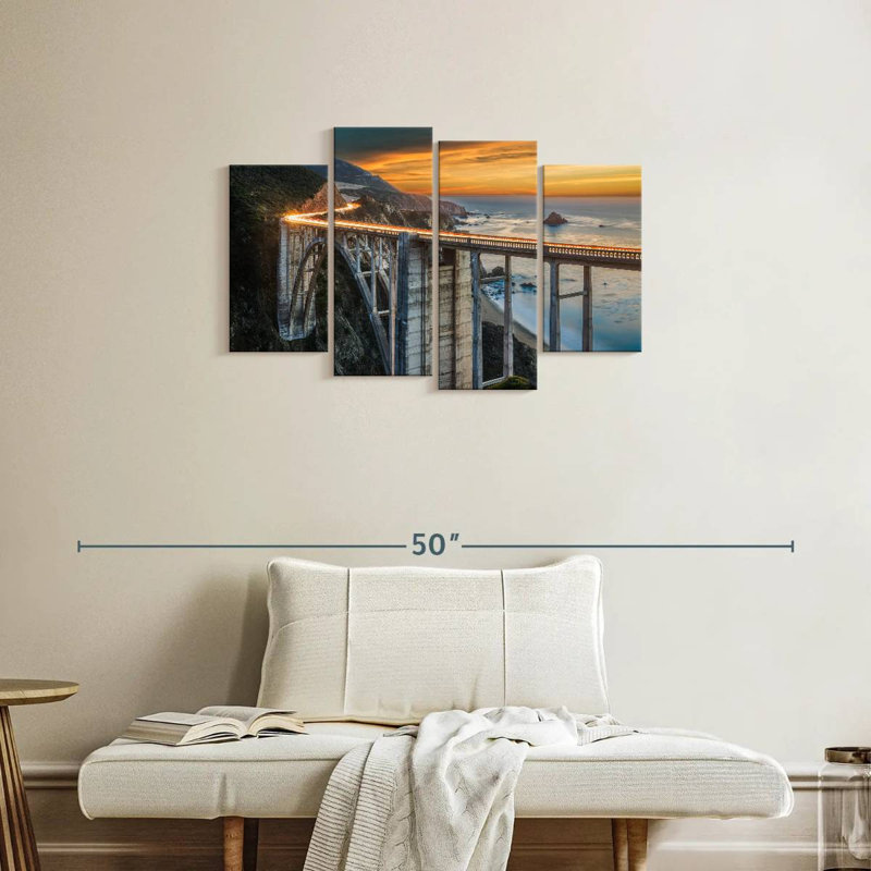 Lilie Bixby Bridge, paysage marin, H 22 po x l 36 po