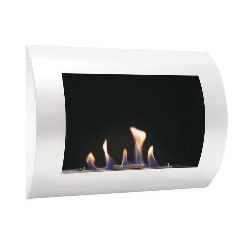 Noelia Belfry Heating 60cm W Bio-Ethanol Fireplace with 5.97 BTU, White