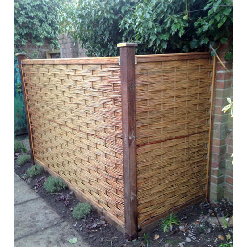 Panneau de clôture en bois tressé H 6 pi x l 3 pi
