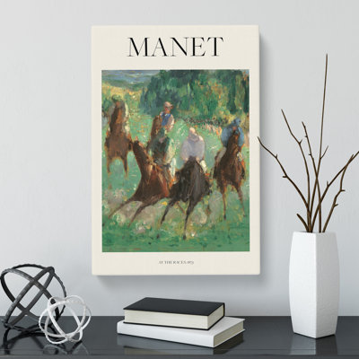 At The Races by Edouard Manet - Wrapped Canvas Painting