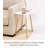 Yamazaki Home Modern Rectangular Side Table For Living Room Or Small Bedside Steel + Wood End Table-31934166
