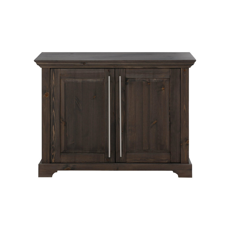 Galbin 94.2cm Solid Wood Sideboard, Grey