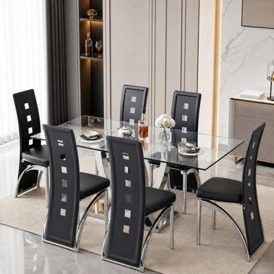 Plouffe Rectangular 71'' L Mid-Century Modern  Dining Table