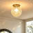 1 - Light Glass Globe Flush Mount Ceiling Light
