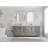 Malibu 84'' Double Bathroom Vanity with Quartz Top