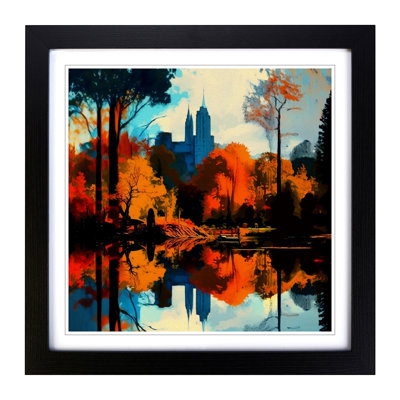 Central Park Abstract Art No.1 - Framed Print