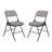 National Public Seating Fabric Padded Stackable Folding Chair Set of 4-61176047