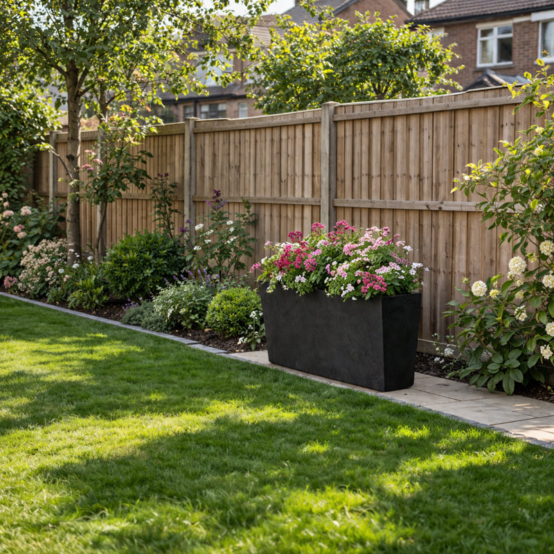 Meltham Raised Garden Bed, Black