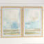 «Pale Sunset Diptych» par Marmont Hill - ensemble de 2 reproductions encadrées sur papier-569816573