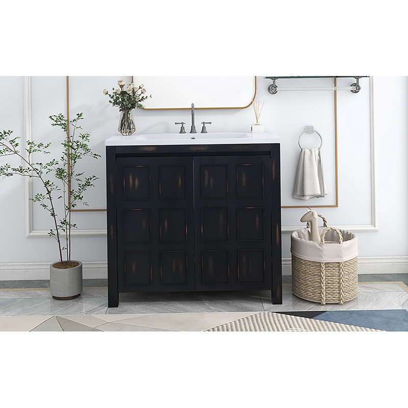 Armoire de salle de bain 36 "Retro Espresso
