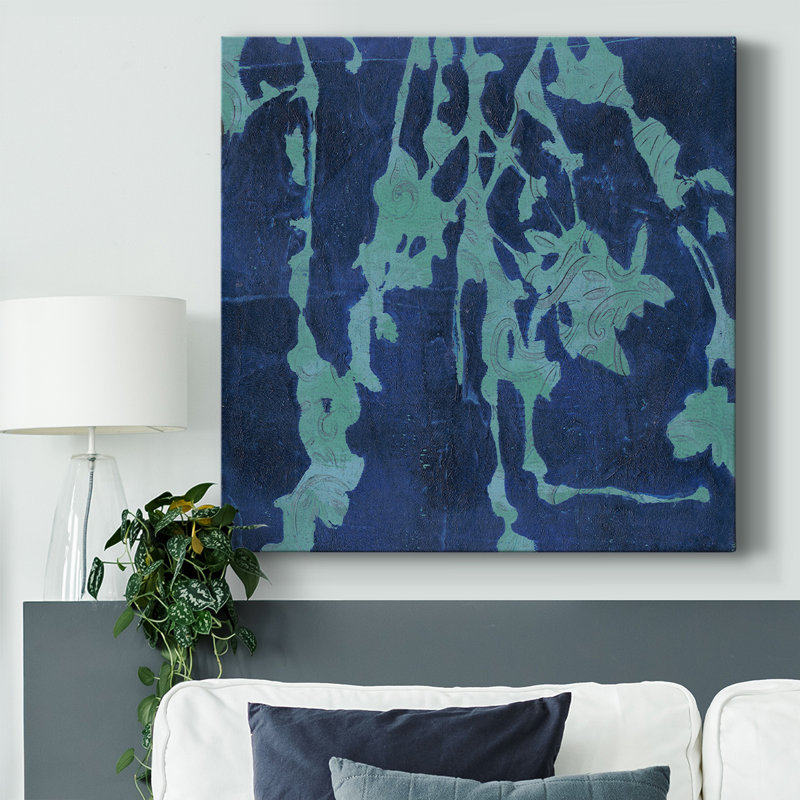 «Brackish Flowers II», toile tendue avec châssis, H 8 po x l 8 po
