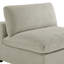 Fauteuil sans accoudoirs Chelsea - velours côtelé beige