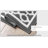 Double Border Machine Tufted Performance Dark Gray/White Rug-64089922
