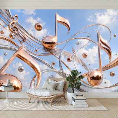 Papier peint adhésif mural autocollant amovible pour la chambre à coucher H 100 po x l 144 po