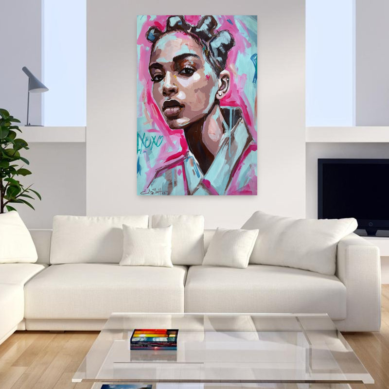 Art contemporain, art contemporain abstrait, H 48 po x l 32 po