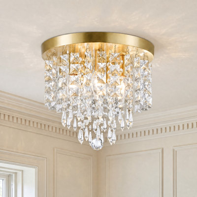 Plafonnier en cristal à 5 lumières Cheyan