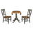 2 - Person Solid Wood Solid Wood Top Pedestal Dining Set