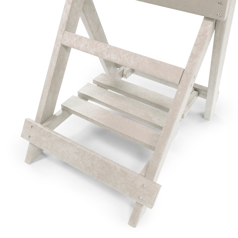 Harbor Point Fully Assembled All-Weather Recycled HDPE Outdoor Folding Bar Set, Ivory, 4