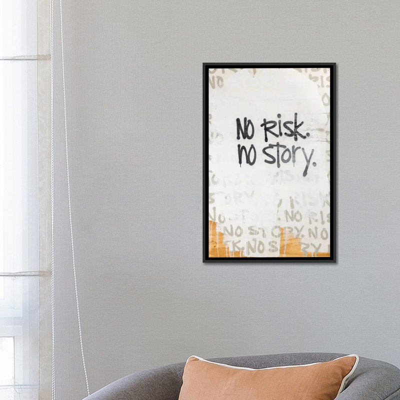 «No Risque Love Story», reproduction d'art sur toile encadrée, 26" x 18", Framed Canvas, Black