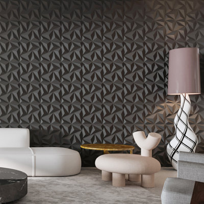 11.8'' x 11.8'' PVC 3D Wall Panel Diamond for Interior Wall Décor,3D Textured Wall Panels(Set of 20)