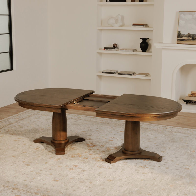 Emalie Extension Dining Table Vintage Brown