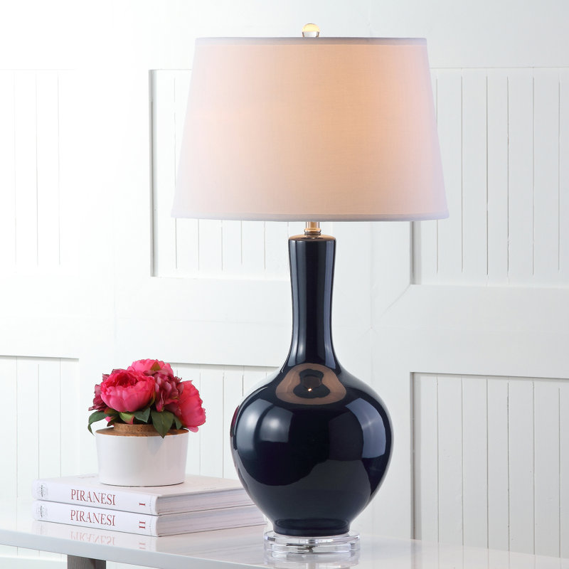 Ensemble de lampe de table 32 po Minha, Bleu marine