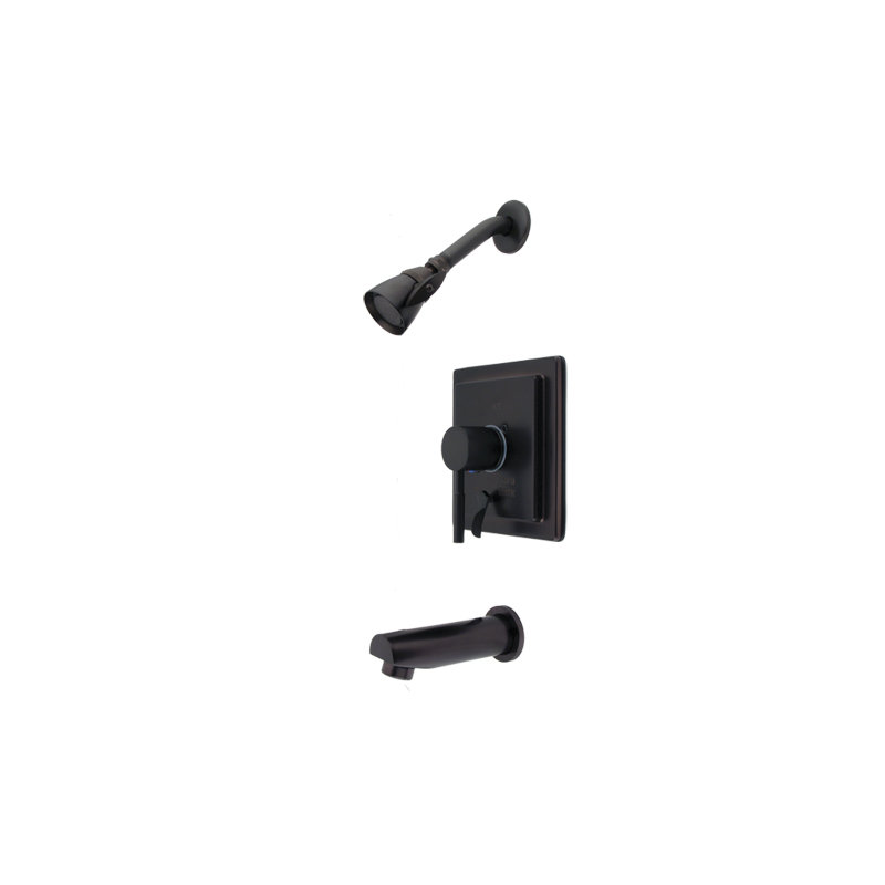 South Beach Volume Control Tub and Shower Faucet with Rough-in Valve, Oil Rubbed Bronze