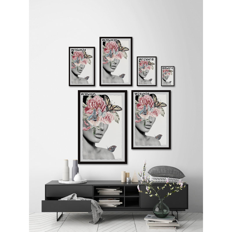 «Butterfly Bonanza», reproduction sur papier encadrée, H 20 po x l 30 po x P 1,5 po