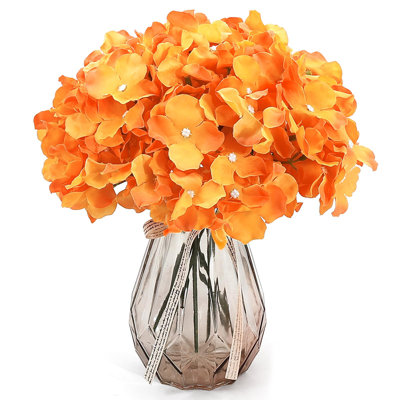 64 pièces d'hortensias en soie, fleurs d'hortensias artificielles avec tiges, fleurs d'hortensia complètes pour centres de mariage, maison, jardin, décoration de fête (bleu)