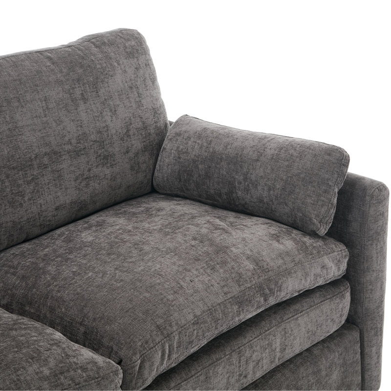 Fauteuil rembourré confortable 31,9 po, Gris
