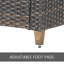 Umeh Wicker Patio Chair with Removable Cushions-94890989