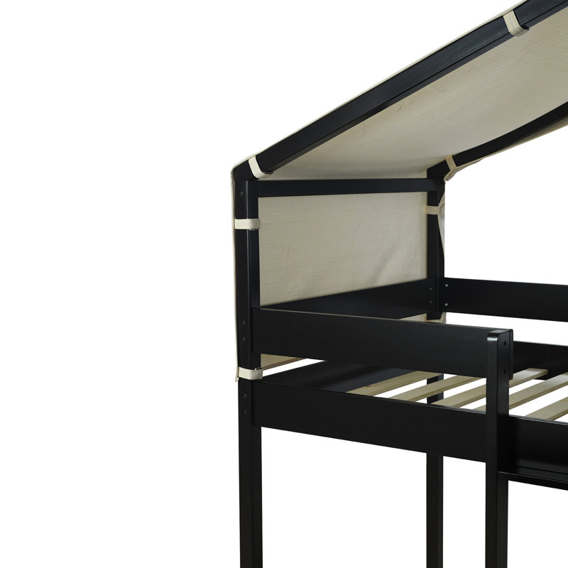 Lit en bois avec tente Annalesia