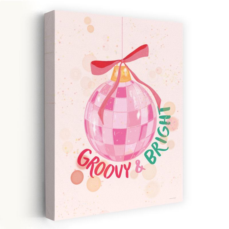 Groovy & Bright - Art contemporain de style disco Groovy Bright, H 48 po x l 32 po