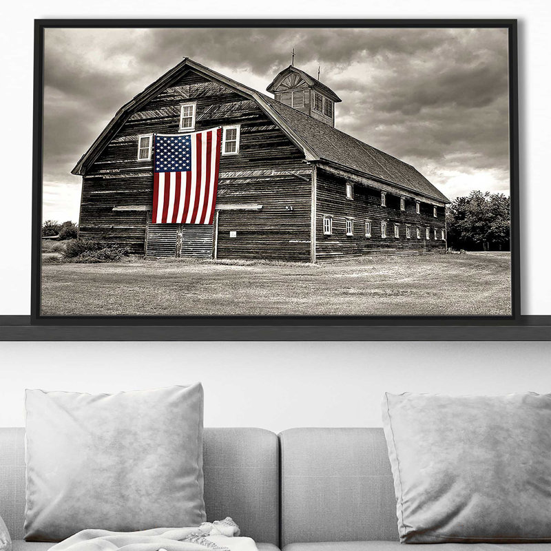 Modern Barn III par Danita Delimont - photographie, Cadre flottant noir, H 39,5 po x l 63,5 po x P 2 po