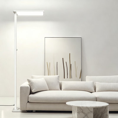 120W LED Floor Lamp With Full Spectrum Eye-Care Technology, 10000LM Brightness, Adjustable Knob Dimming, 4000K Natural Daylight For Reading, Office, And Living Room