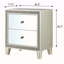 Champagne 2-Drawer Nightstand