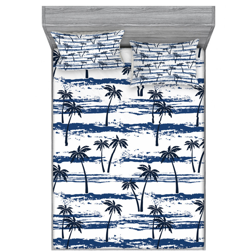 Microfiber Sheet Set, Queen Sheet Set with Fitted Sheet