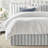August Stripe Cotton Tailored Bed Skirt-102348388-102348390-102348392