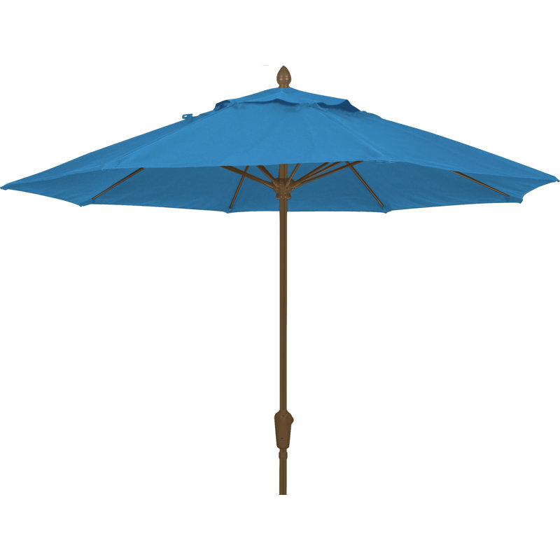 Parasol de marché 7,5 pi Prestige, Sunbrella® bleu ciel, Bronze champagne