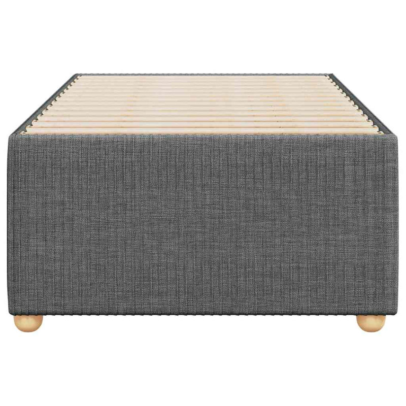 Sontich Upholstered Fabric Bed Frame, Single (3'), Dark Grey